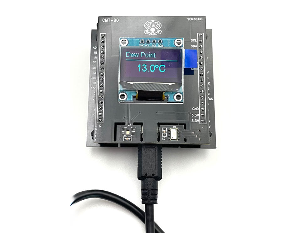 Environmental Sensors Board CMT-B-KIT with LCD and EBS Baseboards with NodeMCU (ESP-12E) Wi-Fi Module